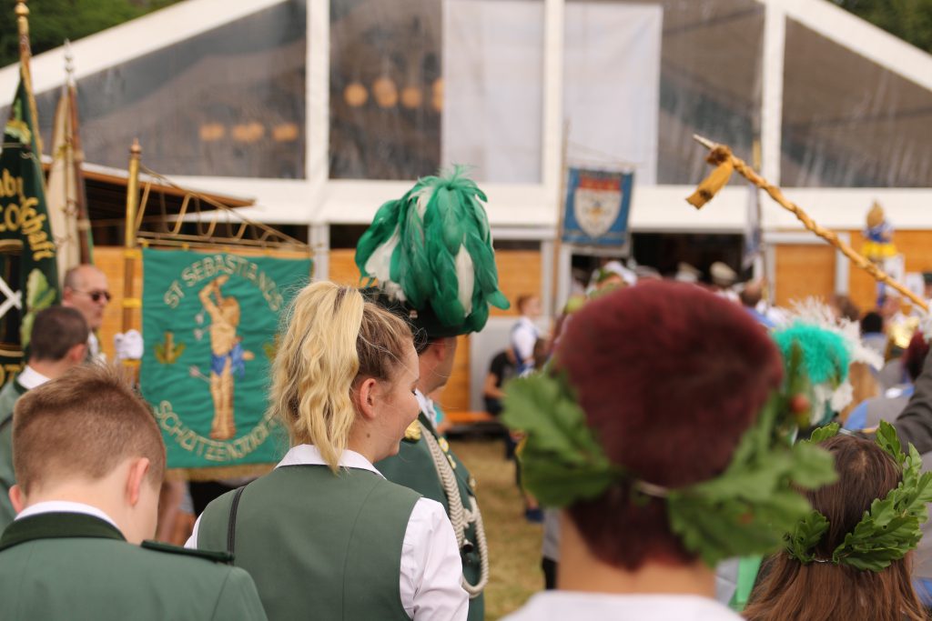 Zelt Eingang bei unserer Schützenfest Veranstaltung